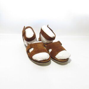 Miz Mooz Suede Ankle-Strap Sandals Camilla Brandy Suede EU 42 US 10.5-11 NIB